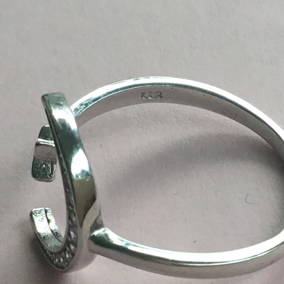 Sterling Silver CZ Ring - Moon and Star - Picture 14 of 14